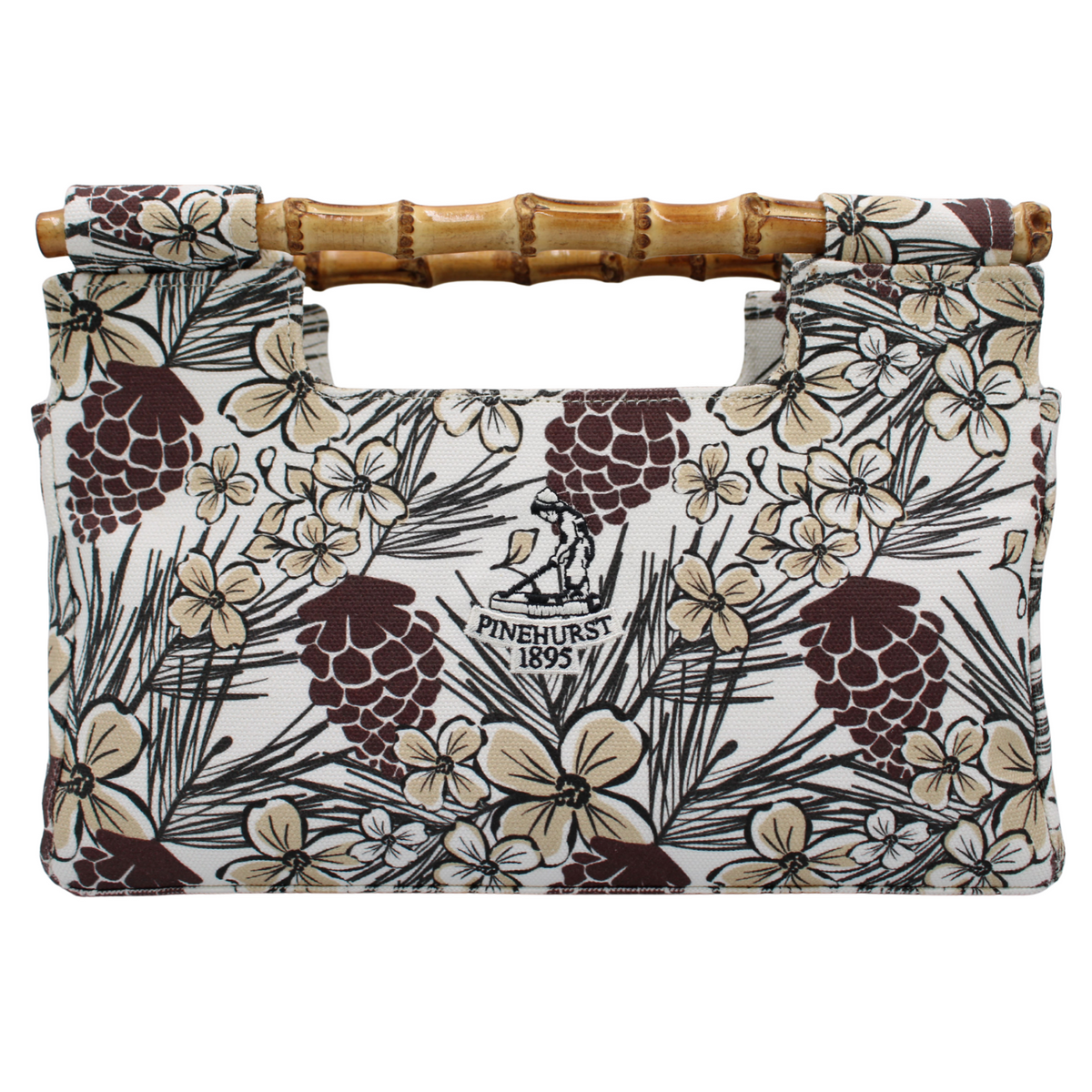 Natural Canvas Bamboo Clutch - 2026 Design