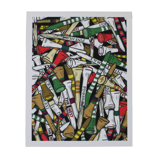 Updated Broken Pinehurst Tee Illustration Print 11x14