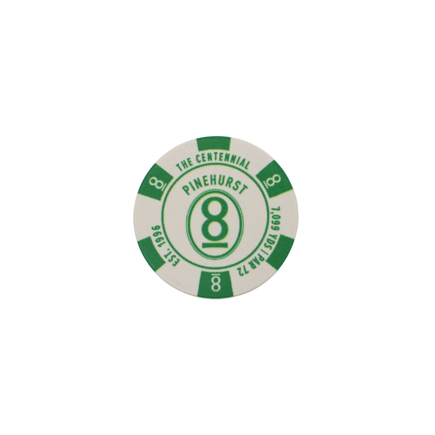 No. 8 Yardage Poker Chip