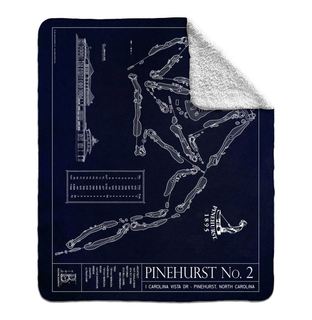 Ballpark Blueprint Course Blanket 50x60