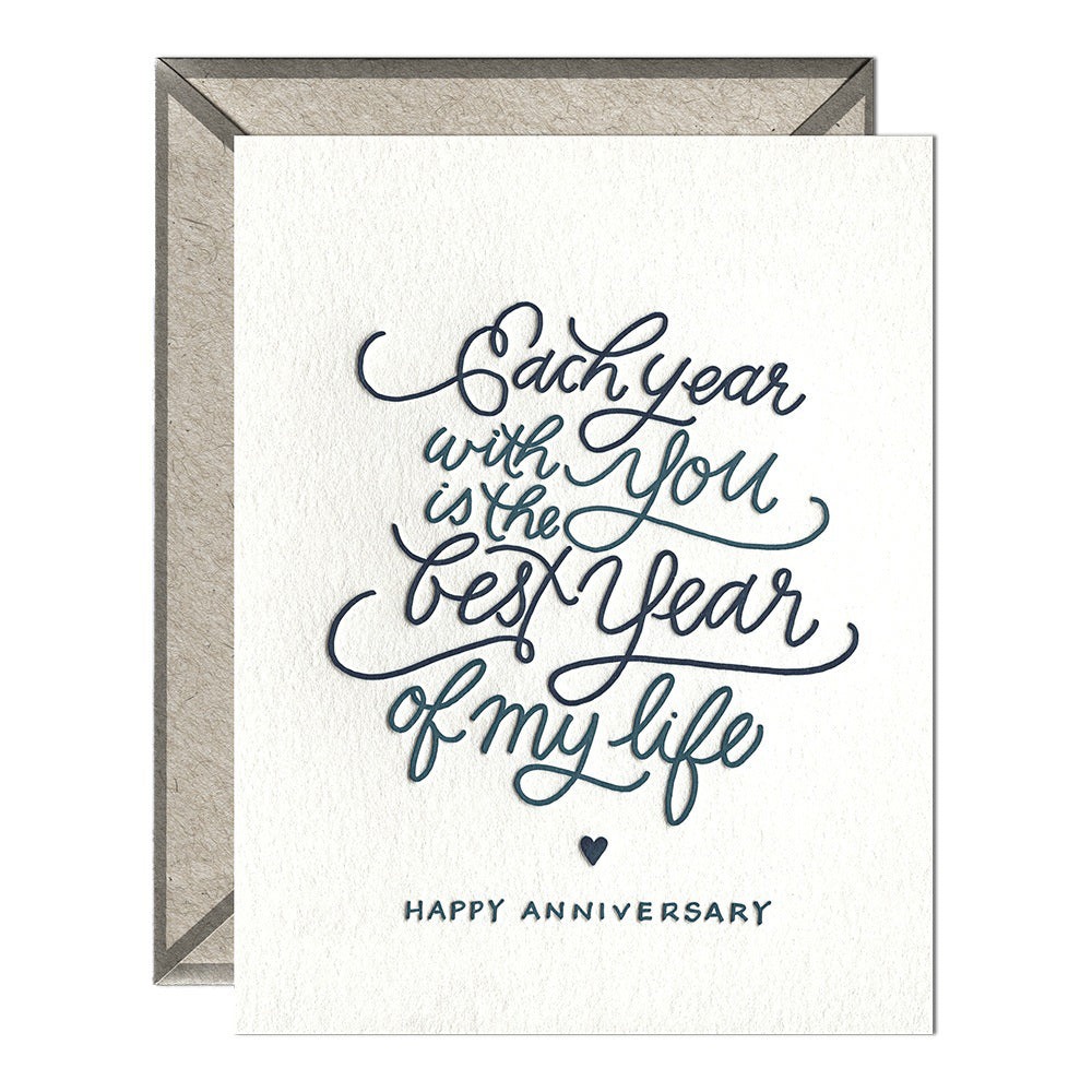 Each Year With You Notecard