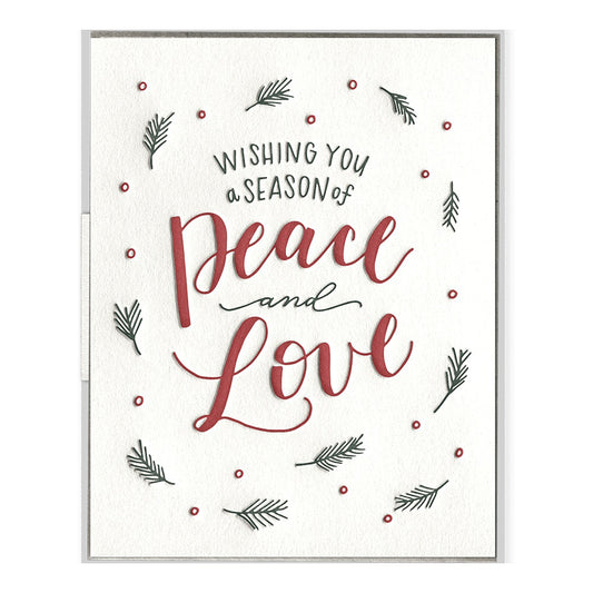 A Season of Peace and Love Notecard