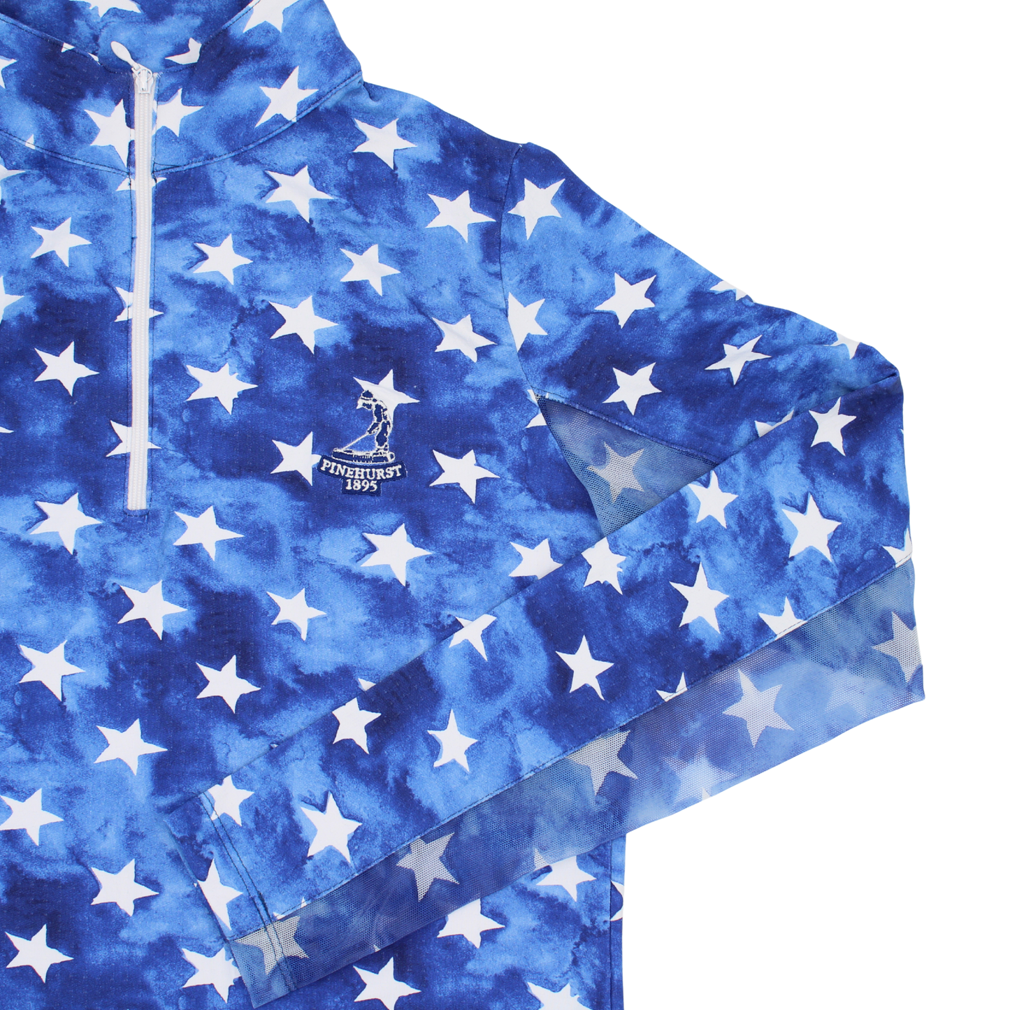 Ladies American Dream Long Sleeve Zip Mock