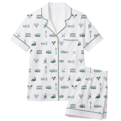 Sleepy Saturday Ladies Pinehurst Resort S/S Short Pajama Set