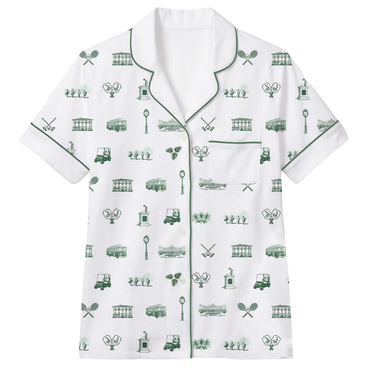 Sleepy Saturday Ladies Pinehurst Resort S/S Short Pajama Set