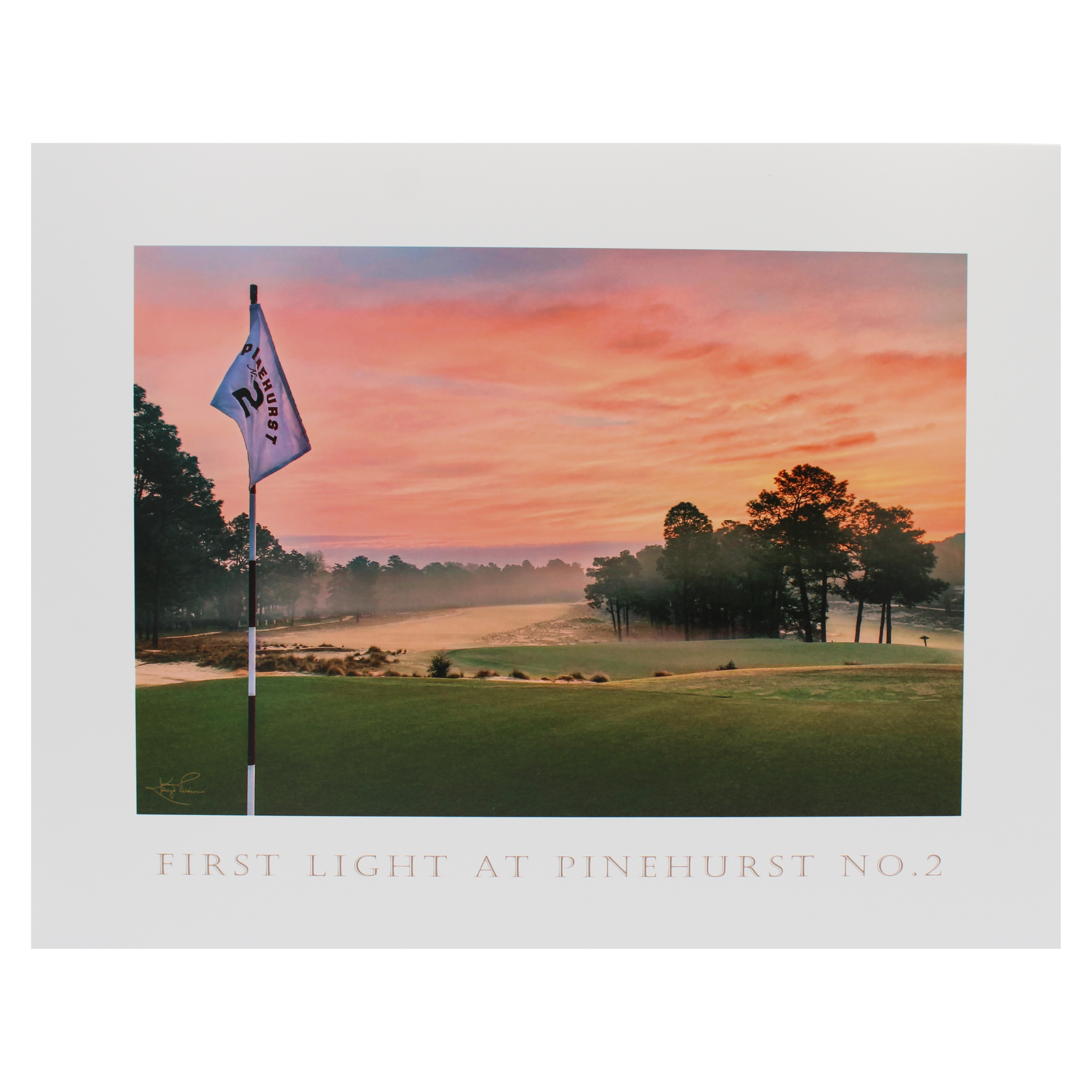 First Light at Pinehurst No. 2 11x14