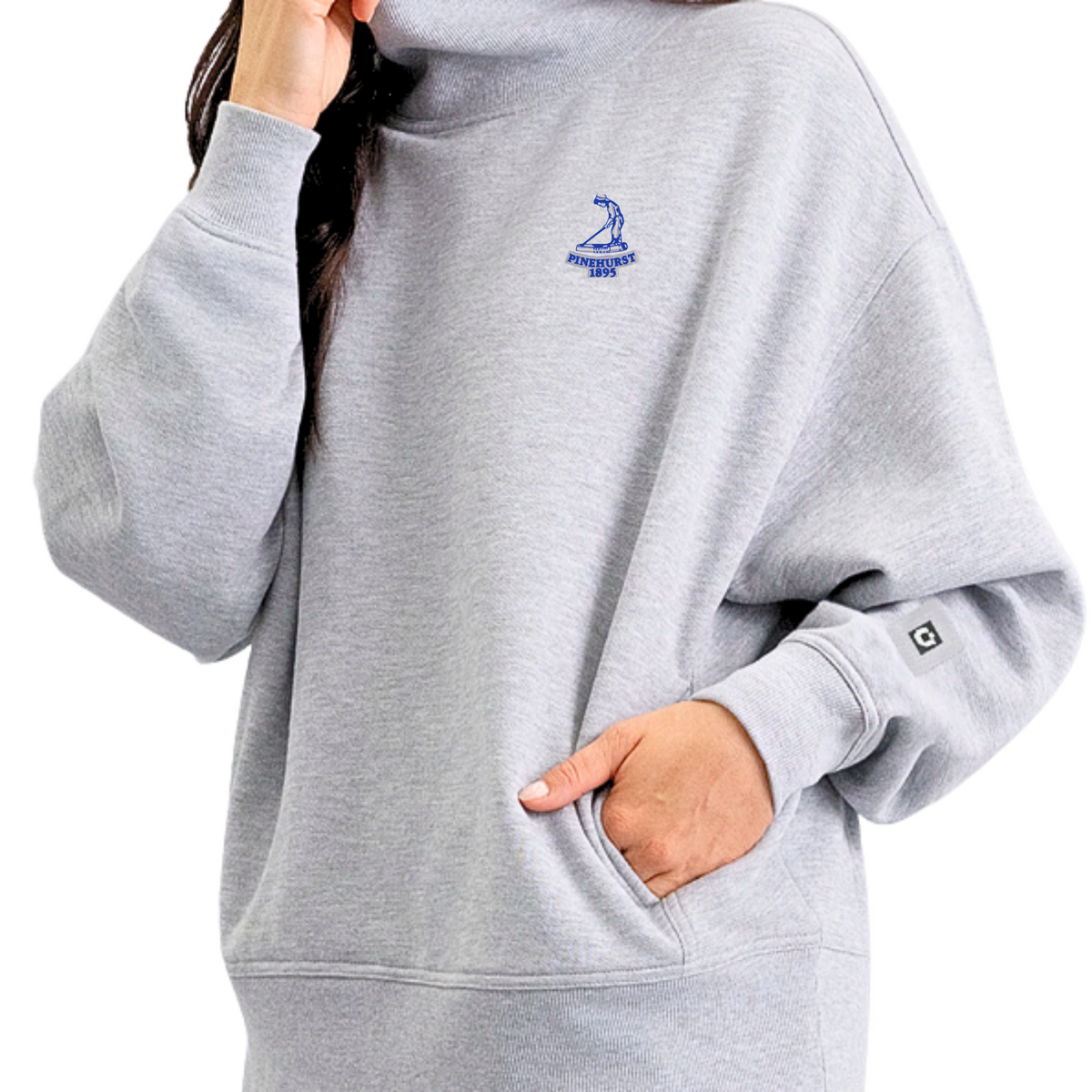 Ladies IBKUL Funnel Neck Pullover