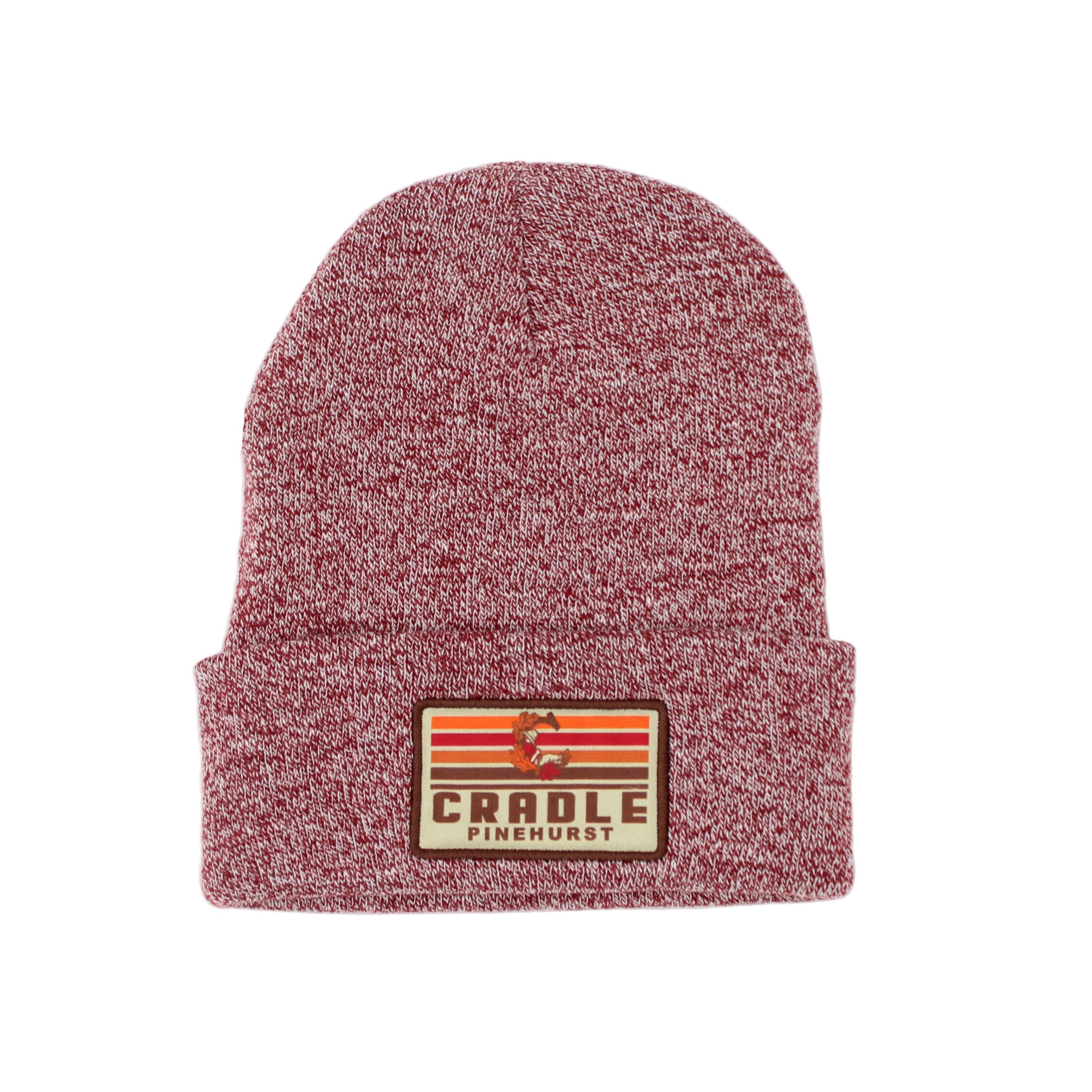 Fall Cradle Patch Cuff Beanie