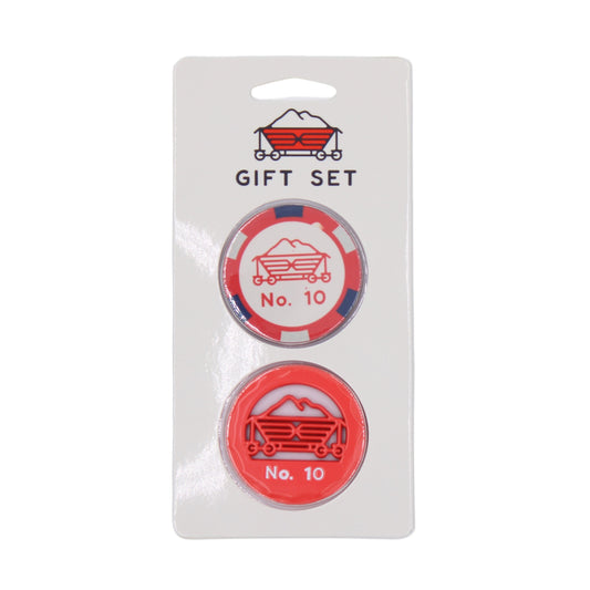 No. 10 Poker Chip/ Rustic Coin Set