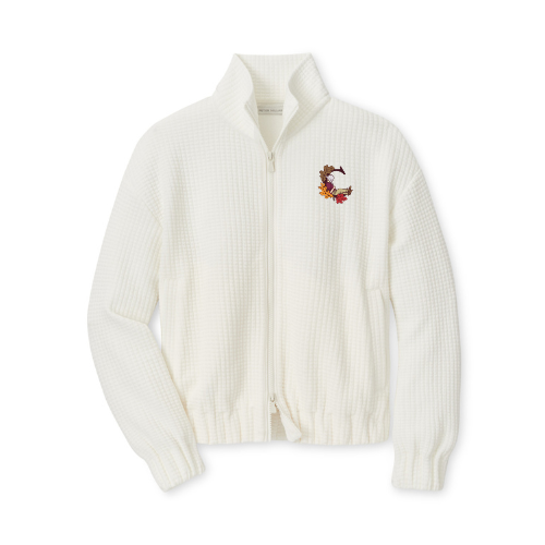 Ladies FDOF Flora Knit Jacquard Full Zip Jacket