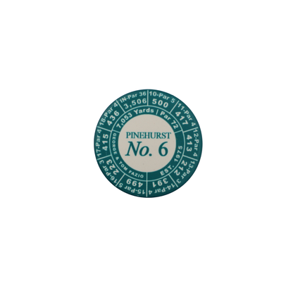 No. 6 Yardage Poker Chip