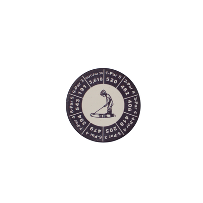 No. 7 Yardage Poker Chip