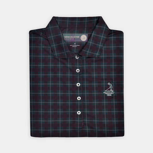 Lds' PTC Pinehurst Tartan Polo