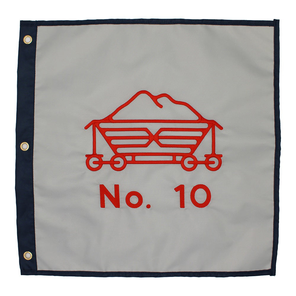 No.10 Pin Flag 18x18