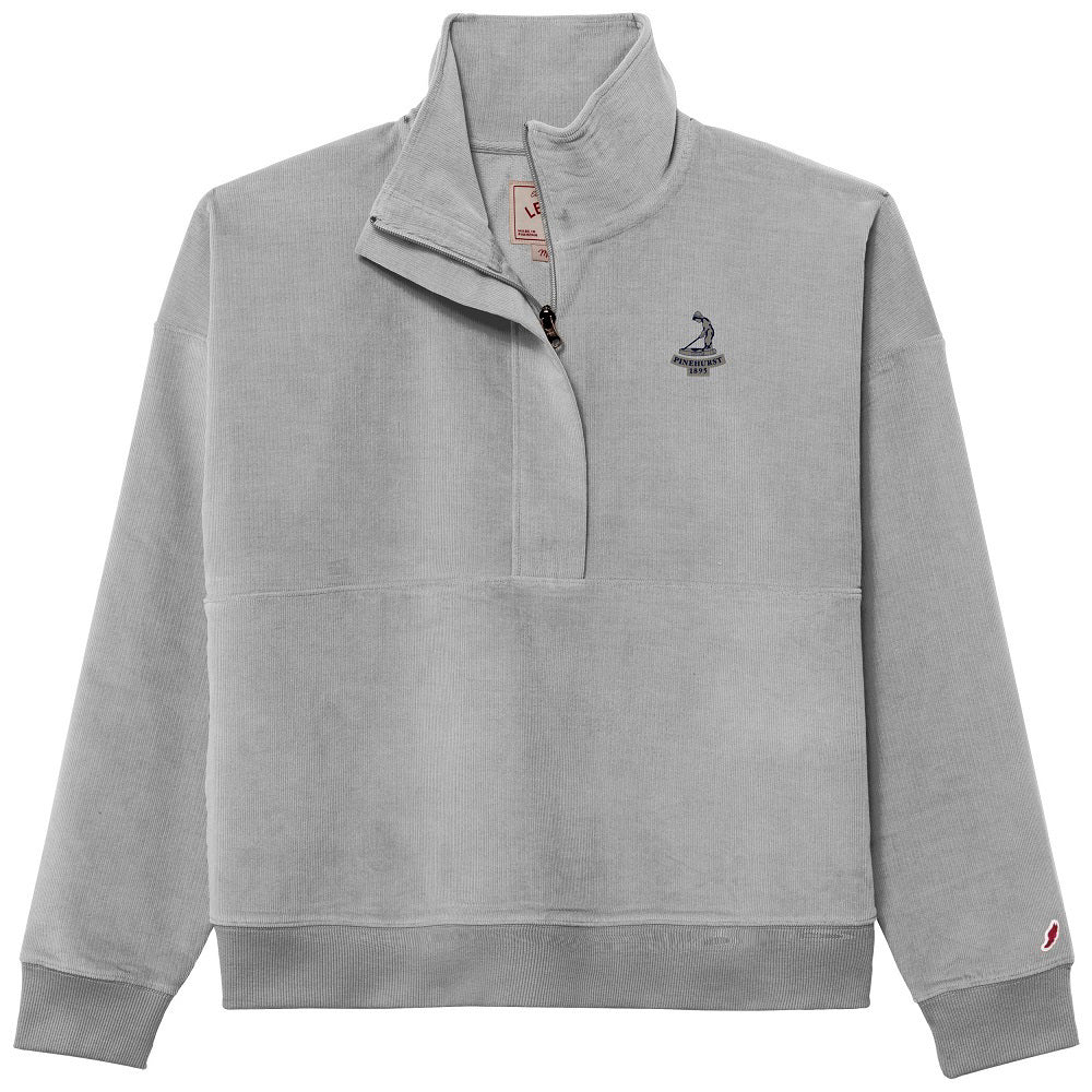 Ladies' Cord Half Zip Pullover